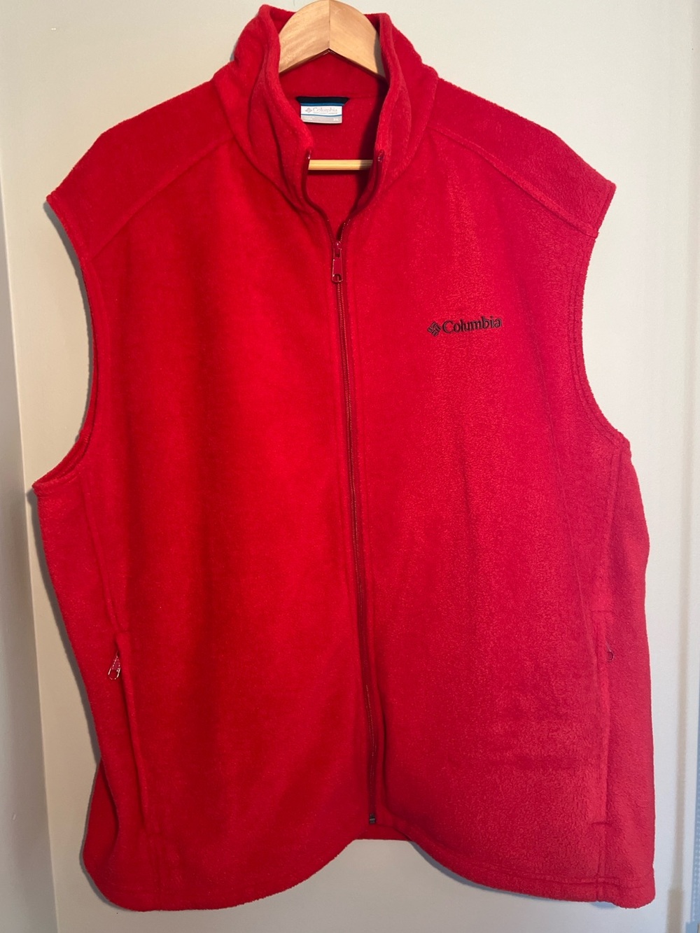 Columbia Red Fleece Vest